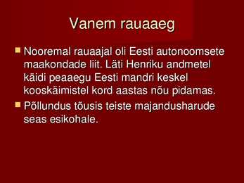 Eesti ajalugu #5