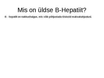 B-hepatiit #2