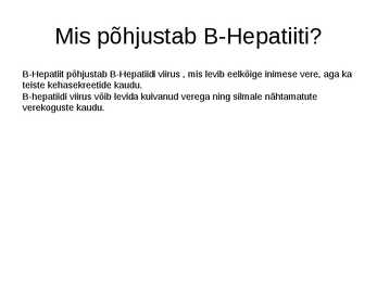 B-hepatiit #3