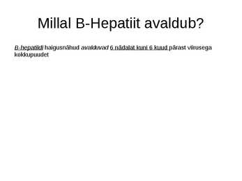 B-hepatiit #6