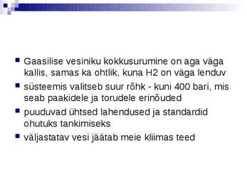 Vesinikul töötavad autod #13