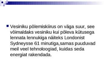 Vesinikul töötavad autod #15