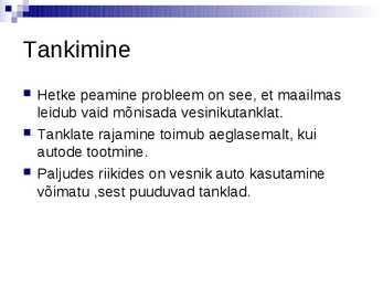 Vesinikul töötavad autod #4