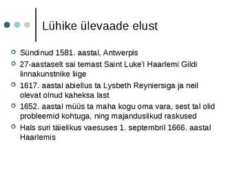 Viis huvitavat fakti Frans Halsi kohta #2