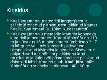 Kaali meteoriidikraater #3