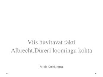 Albrecht Dürer