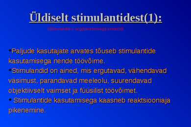 Stimulandid #2