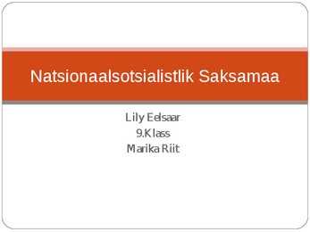 Natsionaalsotsialistlik Saksamaa