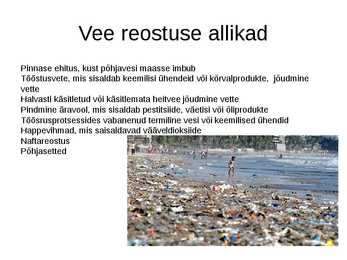 Heitvetest pärinev reokoormus ning selle probleemid #4