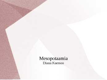 Mesopotaamia
