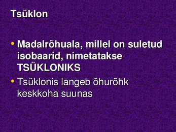 Tsüklonid ja Antitsüklonid #2