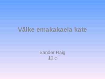 Väike emakakaela kate
