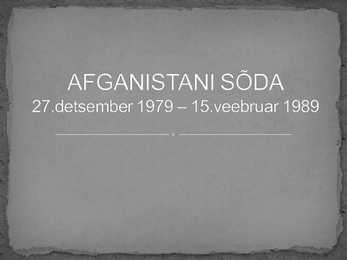 Afganistani sõda