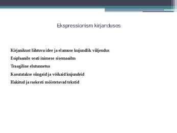 Ekspressionismi kokkuvõte #3