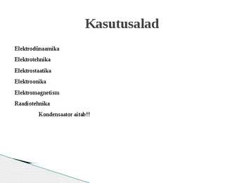 Kondensaator #11