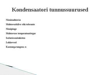 Kondensaator #6