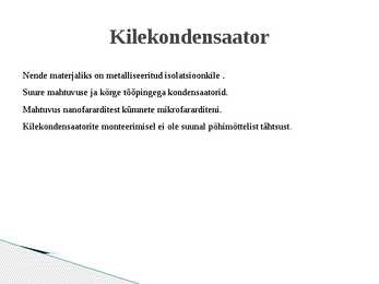 Kondensaator #7
