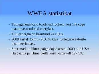Tuuleenergia kokkuvõte #8