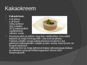 Kreemid ja magusad kastmed #5