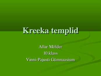 Kreeka templid