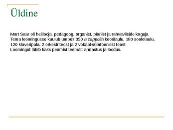 Helilooja - Mart Saar #2