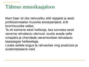 Helilooja - Mart Saar #5