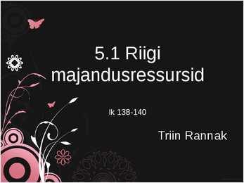 Riigi majandusressursid