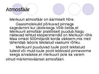Merkuuri powrpointi esitlus #7