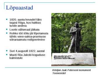 Slaidesitlus-Kristjan Jaak Peterson ja emakeele tähtsus #5