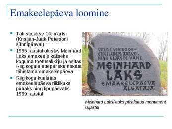 Slaidesitlus-Kristjan Jaak Peterson ja emakeele tähtsus #8