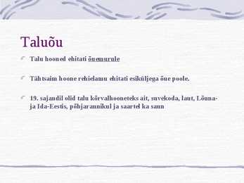 Talukompleks #5