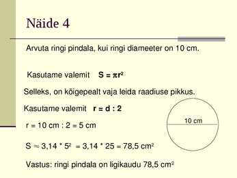 Ringjoon ja selle pikkus #15