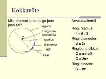 Ringjoon ja selle pikkus #16