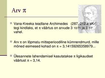 Ringjoon ja selle pikkus #8