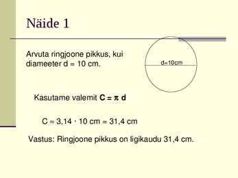 Ringjoon ja selle pikkus #9