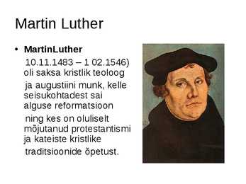 Reformatsioon ehk usupuhastus #4