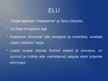 Hando Runnel-esitlus #3