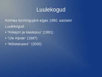 Hando Runnel-esitlus #8