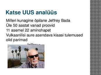 Stanley Miller ja elu teke #9