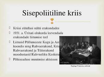 Suure kriisi aastad #3