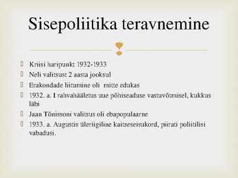 Suure kriisi aastad #6