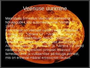 Veenus- slaidid- #3
