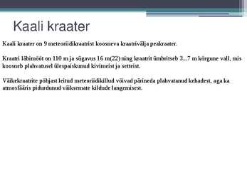 Powerpoint-Kaali meteoriidikraater #6