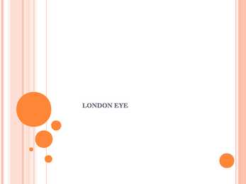 London Eye Power Point esitlus