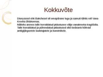 Antiikjumalad ja nende kujutamine kunstis-Dionysos Bacchus #11