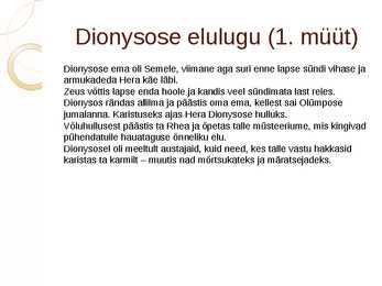 Antiikjumalad ja nende kujutamine kunstis-Dionysos Bacchus #4