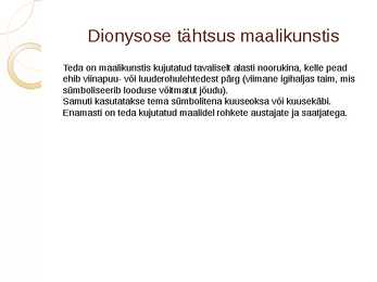 Antiikjumalad ja nende kujutamine kunstis-Dionysos Bacchus #6