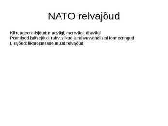NATO- slaidid-- #5