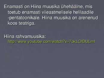 HIINA muusika #6