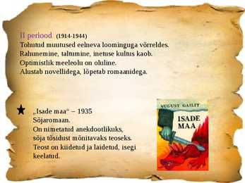 August Gailit powerpoint esitlus #12